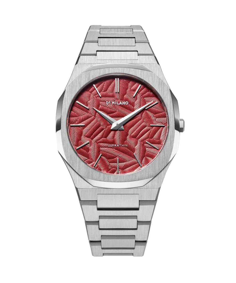 D1 MILANO ULTRA THIN 赤腕時計 D1 Milano Barn Red Ultra Thin 40mm UTBJ33 - Quartz