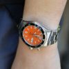 montre orient mako orange