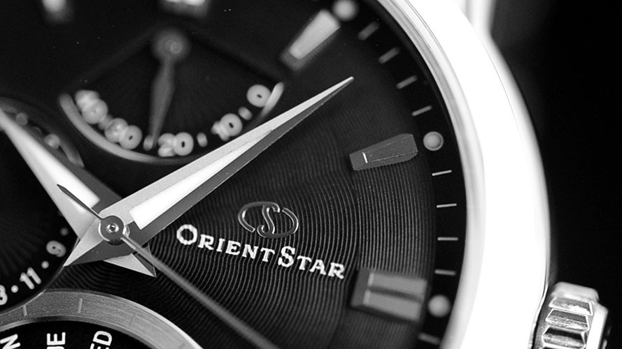 ORIENT STAR RETROGRADE COLLECTION white
