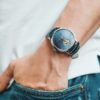 Montre Claude Bernard Bleu Squelette