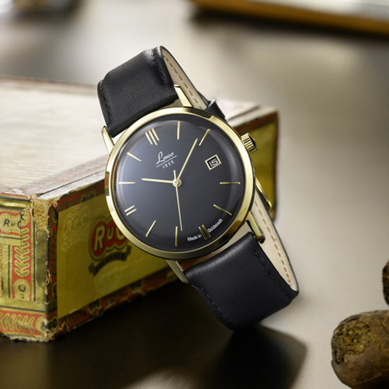 Gold Plated Laco Gold Uhr LACO Electric Uhr, Herren, Vintage, Gold