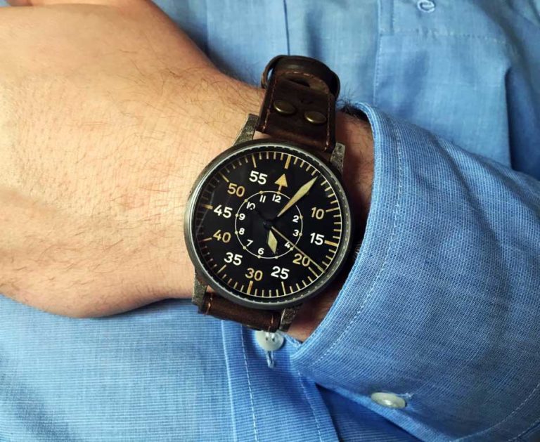 Orologio da aviatore originale Heidelberg di Laco - Made in Germany