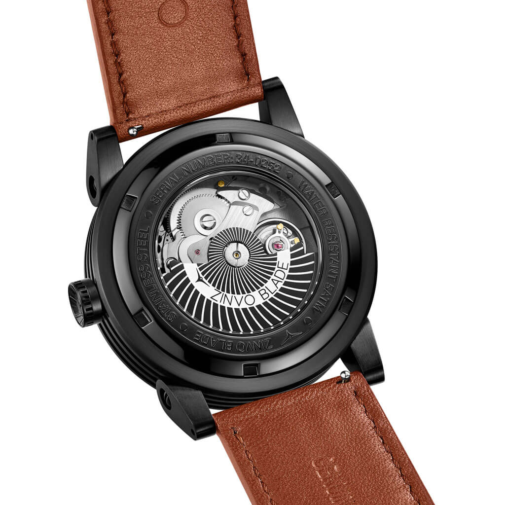 ZINVO BLADE OUTLAW ジンボ　腕時計 Automatic Watch ZINVO Blade Outlaw Brown Leather - Worldwide