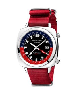 BRISTON CLUBMASTER GMT TRAVELER STEEL
