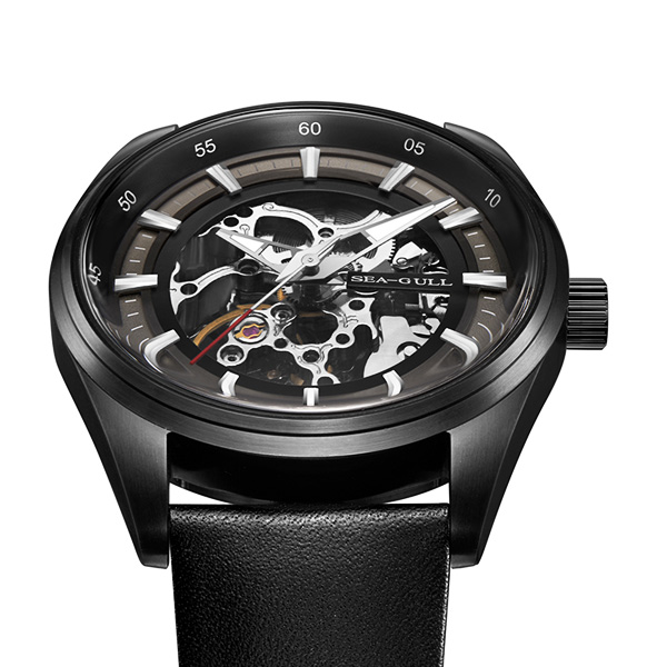 ⭐︎Sea Queen⭐︎ Sea-gull black Phantom 819.92.6076 skeleton - automatic watches