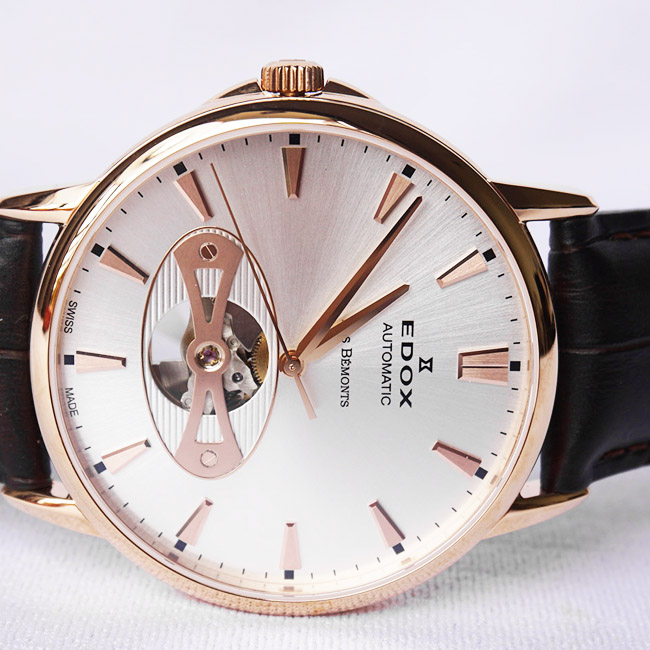 Edox Les Bémonts Open Vision Silver 85021 37R AIR