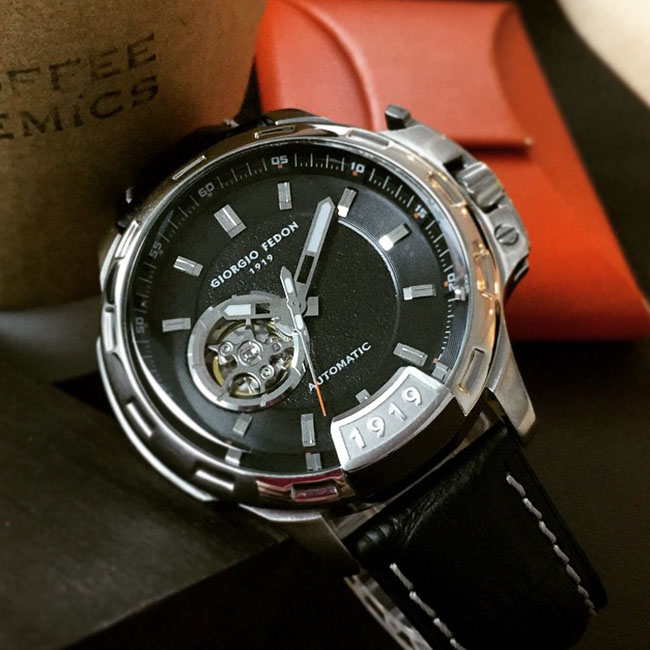 Giorgio Fedon 1919 ブラック Giorgio Fedon Timeless IV GFBG001 Automatic watches