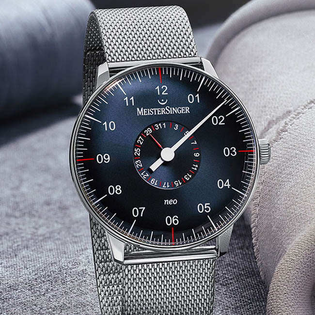 Meistersinger Neo plus sunburst blue NED417 Conteenium 3