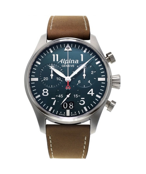 【美品】Alpina パイロットクロノ AL-372N4S6 Alpina Pilot Chronograph Big Date AL-372N4S6 - Official Dealer