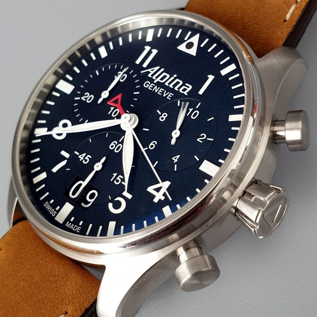 Alpina Pilot Chronograph Big Date AL-372N4S6 - Official Dealer