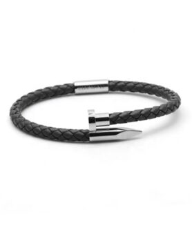 DUVERNET BRACELET SCREW LOVE GREY SILVER