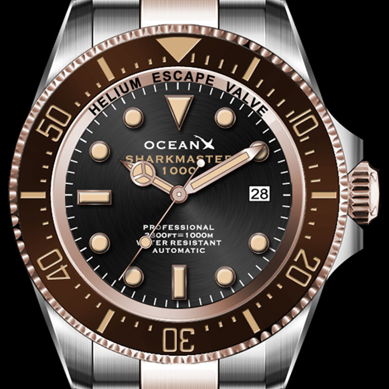 Ocean X Sharkmaster 1000 SMS1051B - automatic watches divers