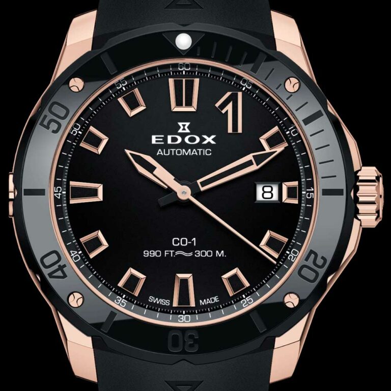 Edox CO-1 Date Automatic 80119-37RN-NIR - sporty watches