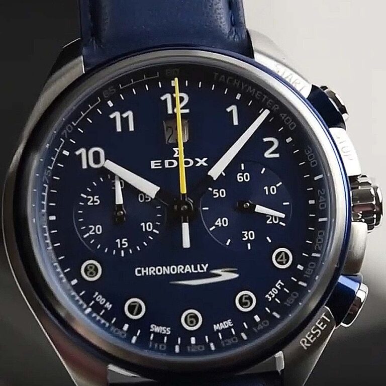Edox Chronorally-S Chronograph 08005-3BUCBU-BUBG automatic