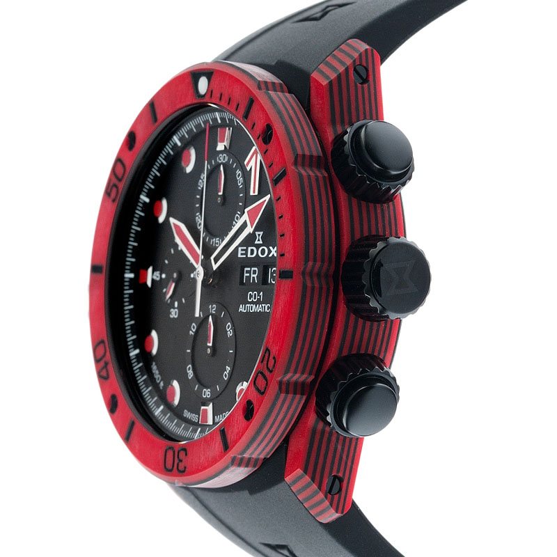 Edox CO-1 Carbon Chronograph 01125-CLNRN-NINRO automatic