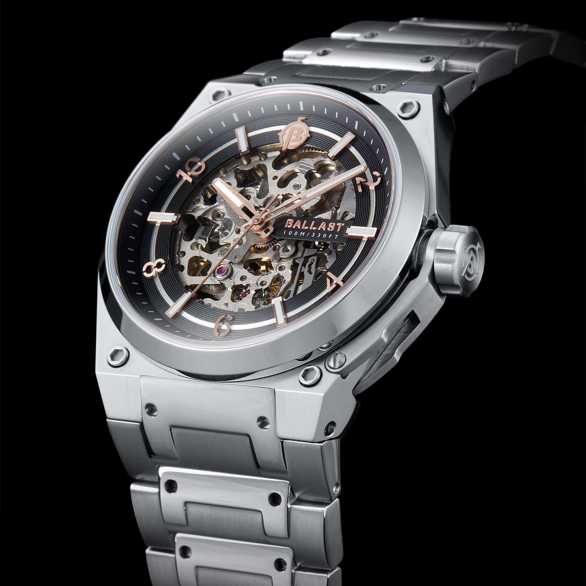 WatchBALLAST VALIANT OFFICER BLACK ROSE BL314411 Automatic