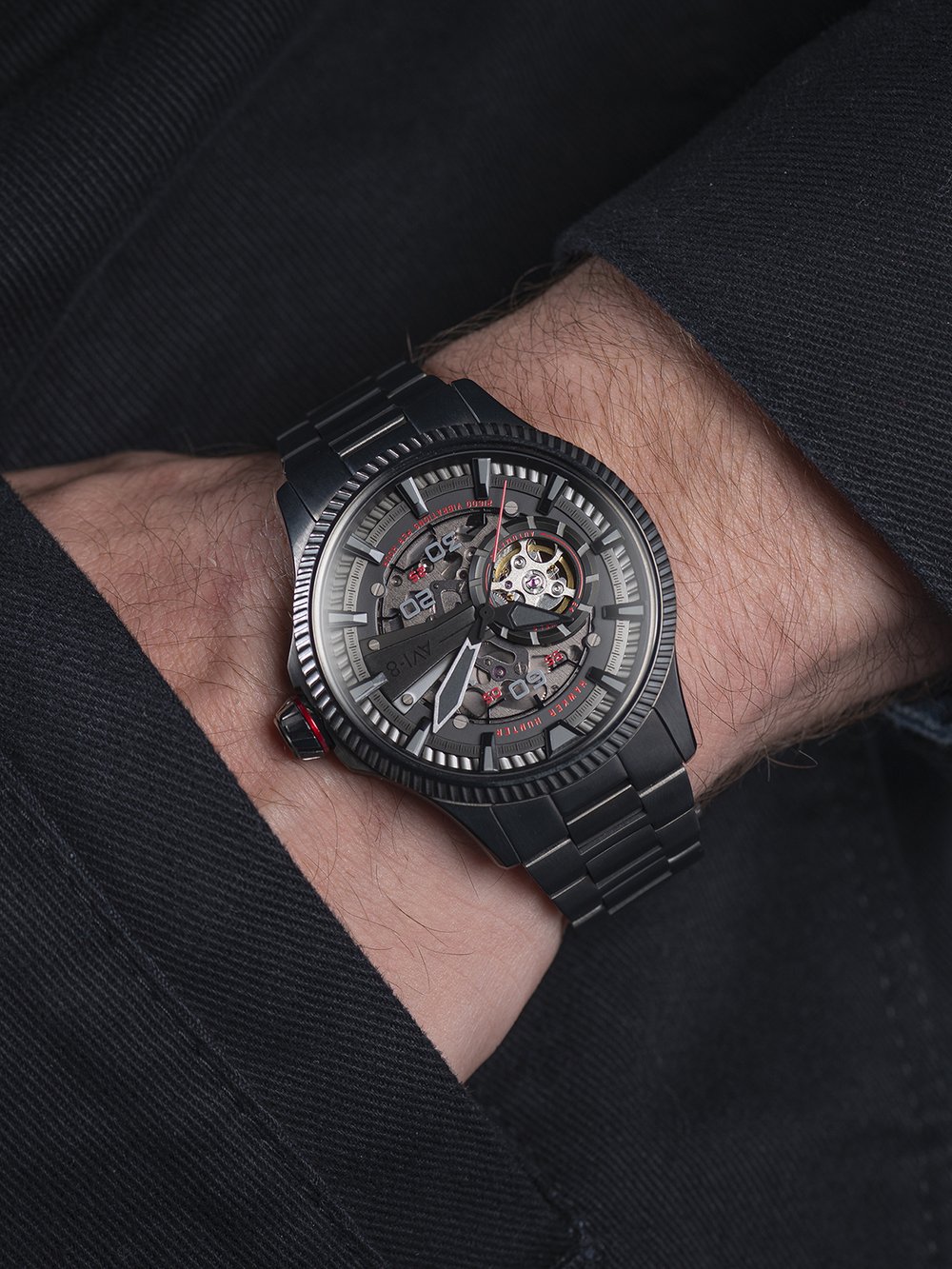 AVI-8 Hawker Hunter Black Arrows AV-4078-33 - automatic watches