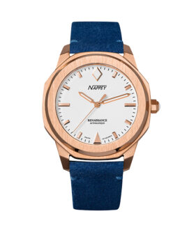 NAPPEY RENAISSANCE ROSE GOLD AND WHITE SUEDE