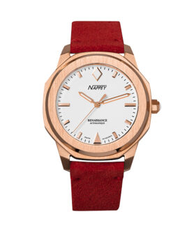 NAPPEY RENAISSANCE ROSE GOLD AND WHITE SUEDE