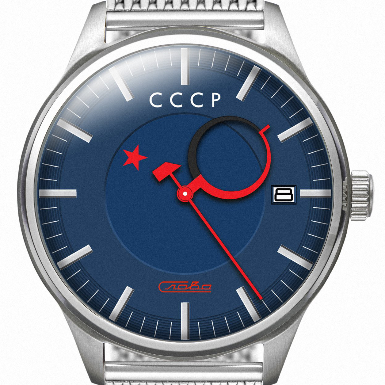 CCCP KAMZOLKIN BLUE / STEEL CP-7077-55 - Automatic