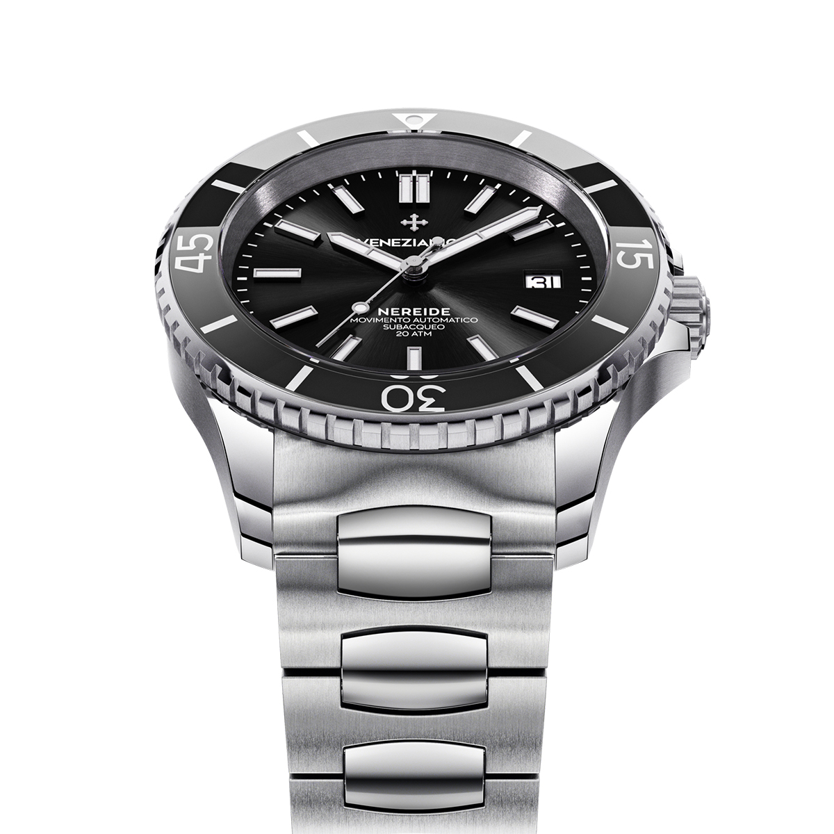 Venezianico Nereide 42 Black 3321504C - Automatic watches