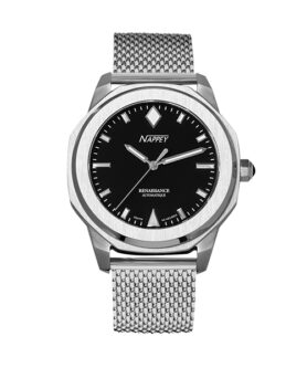 NAPPEY RENAISSANCE STEEL AND BLACK MILANESE