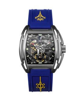 CIGADESIGN AIRCRAFT CARRIER BLUE WRISTWATCH