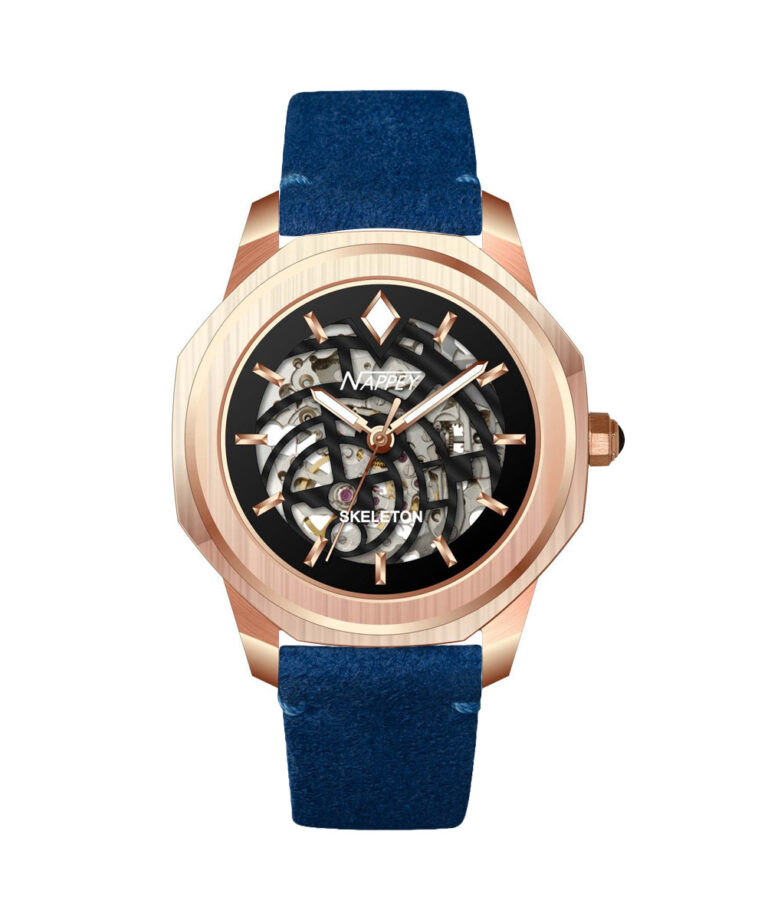Nappey Skeleton Rose Gold and BlackNY41 BD1XM 3B4AVITA