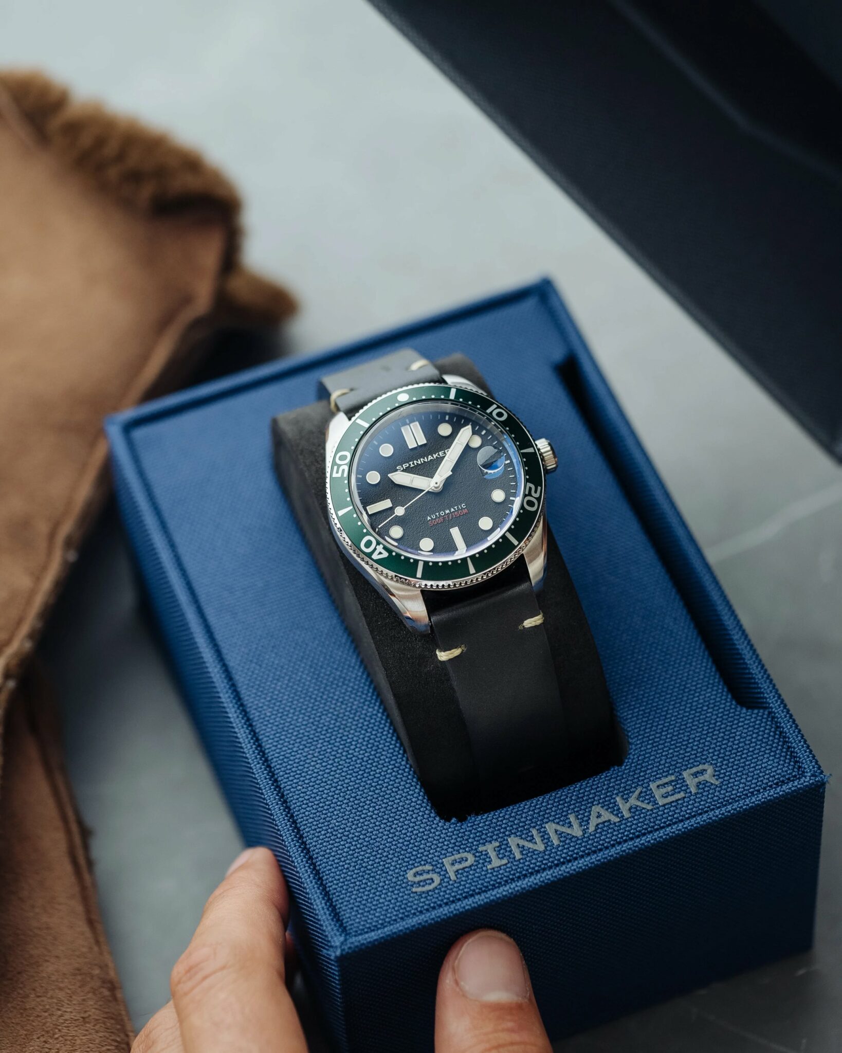 【とっしー様】SPINNAKER CROFT AUTOMATIC SP-5100 Spinnaker Croft Mid-Size Regiment Blue SP-5100-22 - Official Dealer