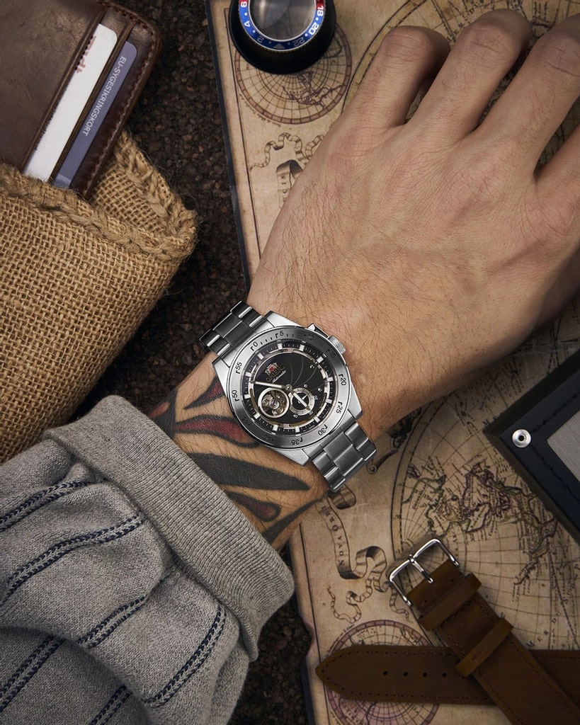 Orient Retro Future Camera Steel RA-AR0201B automatic watch