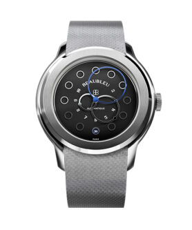 BEAUBLEU VITRUVE STEEL DATE BLACK