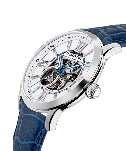 Kenneth Cole Automatic Skeleton Watch White 43MM KCWGE2122403