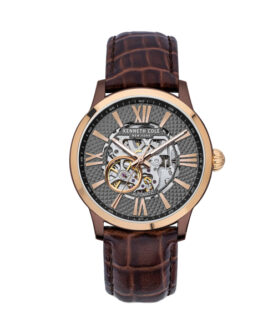 KENNETH COLE AUTOMATIC SKELETON GREY 43MM