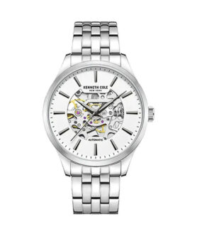 KENNETH COLE AUTOMATIC SKELETON WHITE 42MM