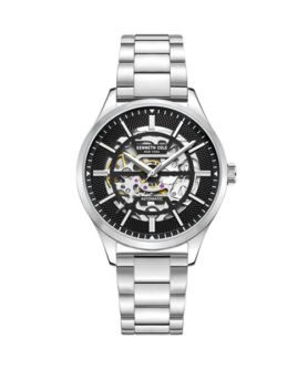 KENNETH COLE AUTOMATIC SKELETON BLACK 42MM