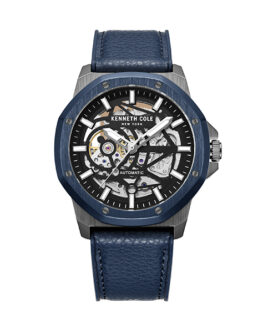 KENNETH COLE AUTOMATIC RIFLE GUN BLUE 45MM