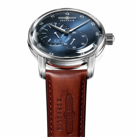 Zeppelin Orologio Da Uomo Mod. 8662-5 – Automatico – Cassa Acciaio 43mm – Quadrante Beige – Cinturino Pelle Marrone - 3