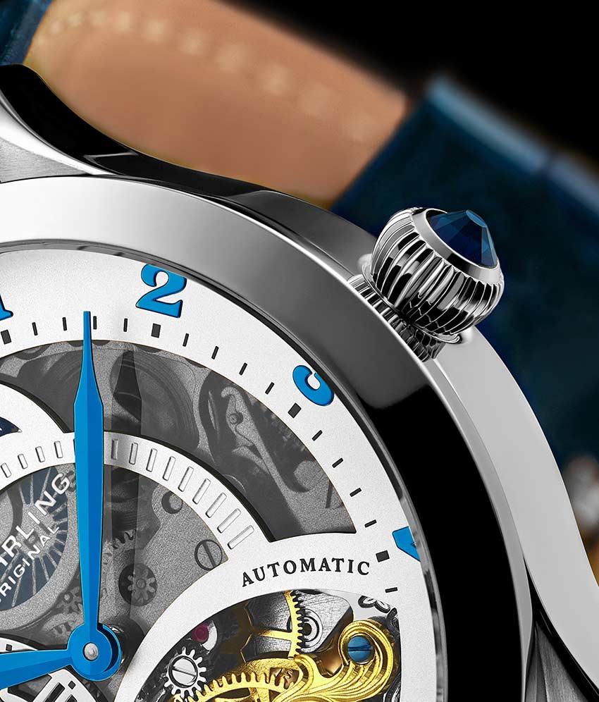 リンクル 644 Automatic 42mm Skeleton – Stührling