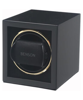 BENSON COMPACT SIMPLE LEATHER BLACK