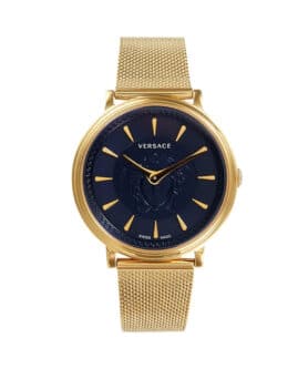 VERSACE ANALOG STAINLESS YELLOW GOLD