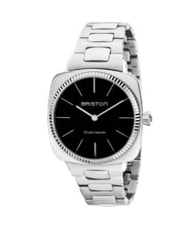 BRISTON WATCH CLUBMASTER ELEGANT STEEL BLACK DIAL 37MM