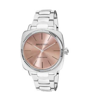 BRISTON WATCH CLUBMASTER ELEGANT PINK STEEL 37MM