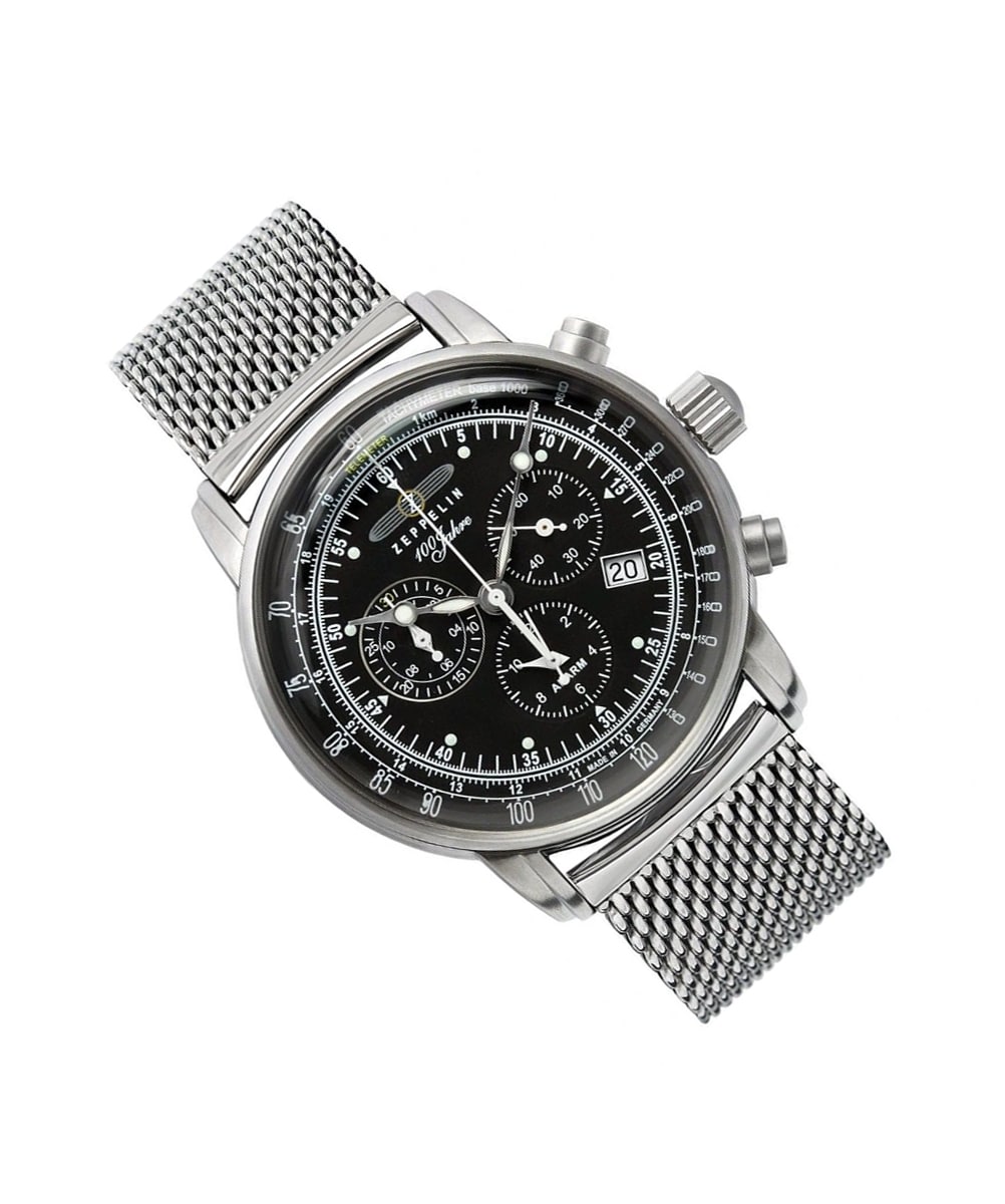 時計100YEARS ZEPPELIN Zeppelin 100 Years Zeppelin Ed. 1 Quartz Watch, Black, 42 mm