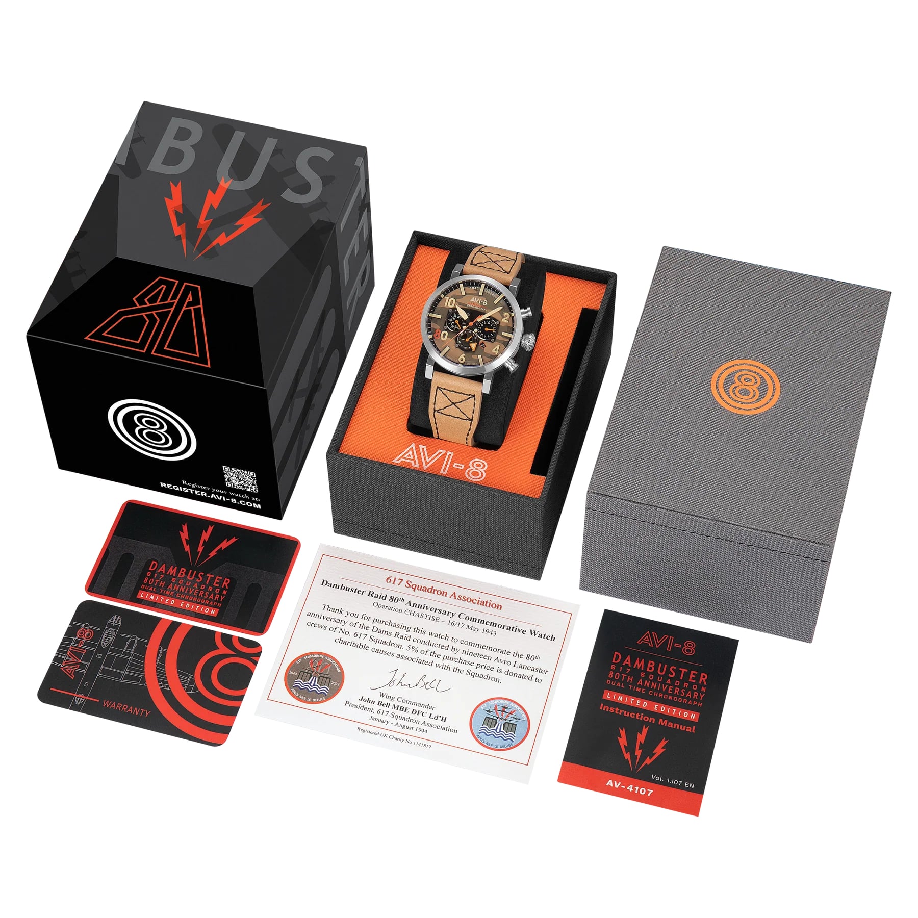 Montre AVI-8 Dambuster Dual Time Cano AV-4107-02
