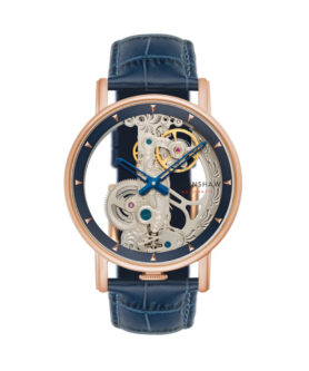EARNSHAW FOWLER BRIDGE SKELETON AUTOMATIC BLUE