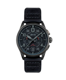 AVI-8 WATCH SPITFIRE LOCK CHRONOGRAPH SLATE BLACK