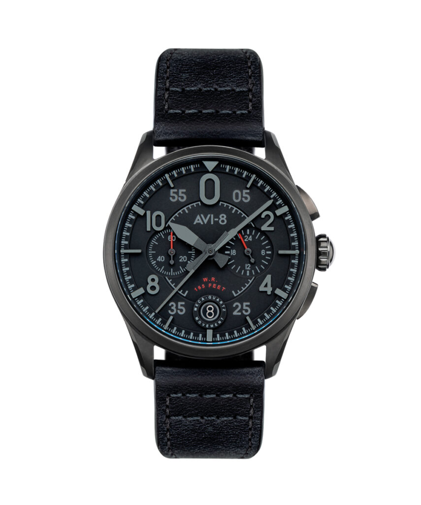 AVI-8 Watch Spitfire Lock Chronograph Slate Black AV-4089-03