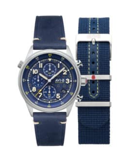 AVI-8 WATCH FLYBOY ROYAL BRITISH LEGION TRI-SERVICE BLUE