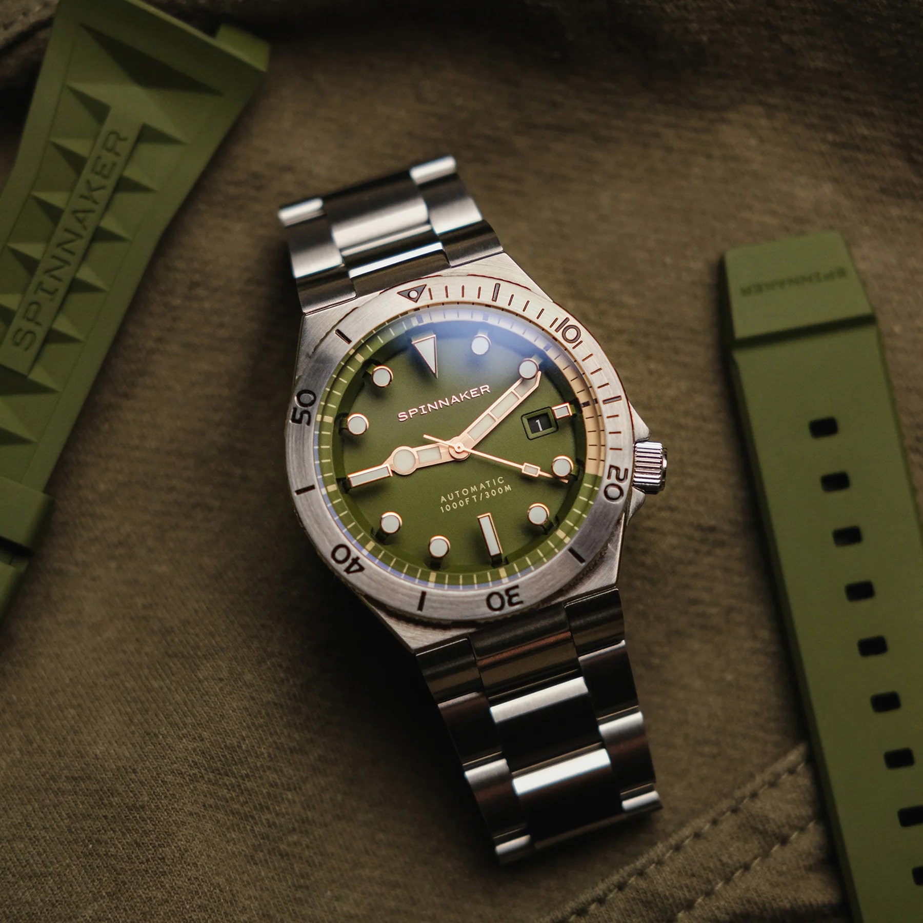 Spinnaker Boettger Automatic Dark Olive SP-5083-FF