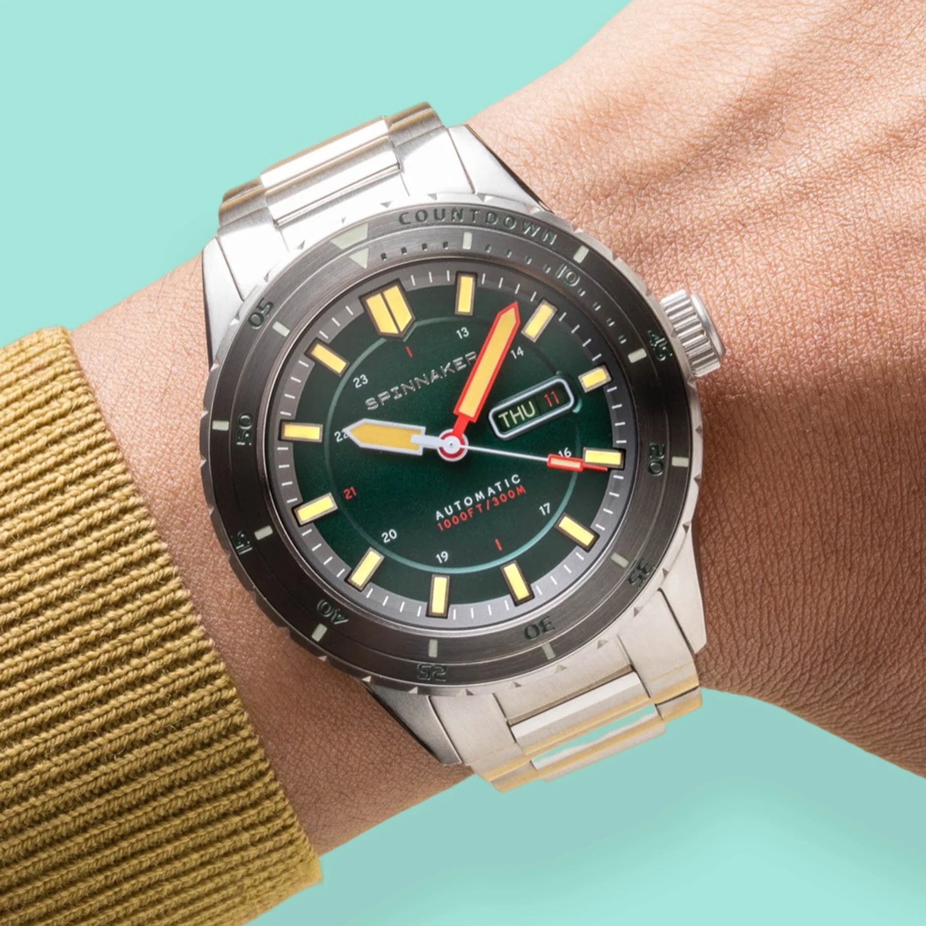 Spinnaker Hass Automatic Kelp Green SP-5099-55